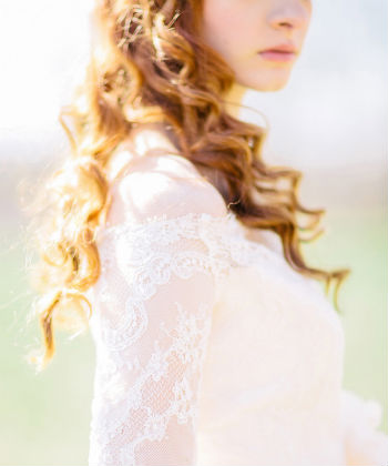 rachel may photography curly redhead bride dress rehearsal