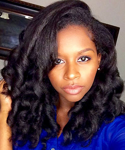 MahoganyCurls Used SheaMoisture Blow Out Cream, and These are the Results
